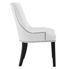 Modway - Marquis Tissu Chaise à manger - Blanc-Épingles de pied non marquées