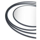 Zuo - Miroir rond Luna - Noir-Garantie limitée de 3 ans