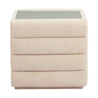 Zuo - Soffice Table de chevet - Beige-Garantie limitée de 3 ans