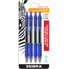 Zebra – Stylos gel à séchage rapide Sarasa rétractable – 0,7 mm – bleu – paquet de 4-Encre fluide, faible viscosité, encre gel à séchage rapide haut de gamme
