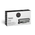 Premium Tone - Cartouche de toner Compatible - Brother TN660 ,TN-660 - Rendement élevé - Noir-Manufacturier : Nu-Tone Brand