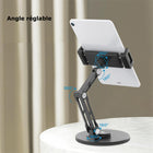 MyBat - Support pivotant à 360° pour téléphones et tablettes - Régable - universel pour bureau-Bras doubles réglables - S’étendent jusqu’à 5,5″ vers le haut et vers l’extérieur pour un angle parfait