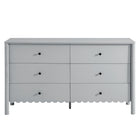 Modway - Emmeline 6 tiroirs festonnés Commode, Gris clair-8