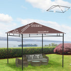 Outsunny - toit de rechange pour gazebo carré 10 pi L x 10 pi l, couverture supérieure résistante aux UV, orange-Fermeture à crochets et boucles facile à installer et à retirer  