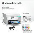 Epson - Imprimante multifonction couleur sans fil EcoTank ET-4950 à réservoirs d’encre géants – Blanc-Impression mobile sans fil: impression mobile améliorée à l’aide de l’application Epson Smart Panel, qui offre la commodité de l’impression et de la numérisation depuis un appareil intelligent. prise en charge de l’application d’impression Apple AirPrint