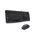 Logitech - Clavier et souris, MK120-Profil mince et conception anti-eclaboussures