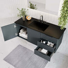 Modway - Vitality Évier simple 48" Vanette de salle de bain - Gris Noir-Conception murale