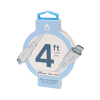 Amaze - Câble4 pieds USB-C vers Lightning - blanc-Longueur de 4 pi : Pratique pour un usage quotidien