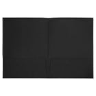 JAM Paper - Linen Porte-documents à 2 pochettes - noir - Paquet de 6-Quantité : 6 dossiers par paquet | Un pour chaque sujet et projet