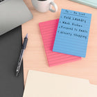Staples - Blocs de feuillets ultra-autocollants lignés, 4 x 6 po, collection Golden Hour, paquet de 6-Chaque bloc contient 100 feuillets