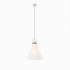 Modway - Starlight 1-Lumière Lumière suspendue - Nickel blanc poli-Tiges suspendues réglables en hauteur