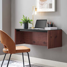 Modway - Kinetic Support mural de 38" Bureau - Black Cherry-Assemblée requise
