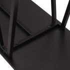 Manhattan Comfort - Console moderne Celine 47,24 po - Noir-Pieds en acier carbone avec finition noire pour style et durabilité
