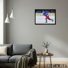 Adam Fox New York Rangers - Toile encadree - 31" x 22"-Prêt à accrocher - livré entièrement assemblé