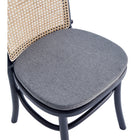 Manhattan Comfort - Lot de 4 chaises de salle à manger Paragon 17,52 po style industriel chic, rembourrées, noir et gris-18,9 po L x 23 po l x 35,43 po H