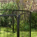 PawHut - Parc à chiens robuste 8 panneaux pour petits et moyens chiens - 23,5 po L-Couleur : gris