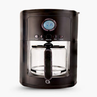 Willow - Cafetière 12 tasses - Noire-Carafe de 12 tasses avec poignée ergonomique