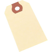 Étiquettes d’expédition recyclées, taille 5, 4 3/4 x 2 3/8 po, manille-Ces étiquettes d’expédition se fixent facilement à aux paquets pour faciliter l’identification