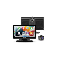 Adesso - Écran portable Mygekogear Orbit C110 7 pouces-Découvrez Apple CarPlay ou Android Auto sans fil pour un accès sans effort à la musique, aux cartes, aux appels, aux notifications, aux messages et plus encore tout en conduisant en mains libres.