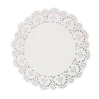 DBLG Import - Napperons blanches et rondes - 4" - Paquet de 100-Le papier découpé au laser crée des motifs nets