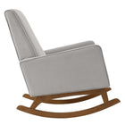 Modway - Sway Performance Velvet Fauteuil berçant - Gris clair-Tissu résistant aux taches