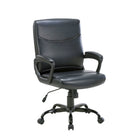 TygerClaw - Fauteuil de Manager Dossier Mi-Haut-Base à cinq branches et accoudoirs en chrome