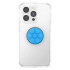 PopSockets - PopGrip Bulles Anti-Stress - Bleu électrique-Repositionnable et adhère à la plupart des appareils et étuis (mais peut ne pas adhérer aux étuis en silicone ou étanches)