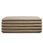 Modway - Mezzo Rembourré Performance Velvet Établi de rangement - Taupe-Entièrement assemblé