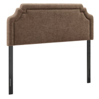 Modway - Magnolia Tissu rembourré Tête de lit pleine grandeur - Moka-Tissu tissé en bruyère tissé