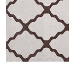 Modway - Marja Treillis marocain Tapis de comédie 8 pi l x 10 pi L - Brun et Gris-Résistant aux taches / Facile à nettoyer