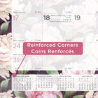 Blueline - 2027 Calendrier sous-main mensuel Ruban rose - rose - 22 po x 17 po - bilingue-Bilingue : anglais et français