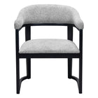 Zuo - Anasa Chaise de salle à manger - Gris-Polyester doux et chaleureux