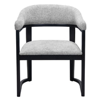 Zuo - Anasa Chaise de salle à manger - Gris-Polyester doux et chaleureux
