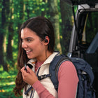 Cobra - Casque intra-auriculaire GMRS FRS 2,5 mm de type C-Bouton PTT (Push-to-Talk) intégré