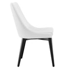 Modway - Viscount Tissu Fauteuil d’appoint de salle à manger Ensemble de 2 - Blanc-7