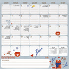 DateWorks - 2026 Calendrier Mural Magnétique Familial 16 Mois - 12 po x 12 po - Bilingue -Organisationnel/Famille