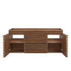 Modway - Render 48" Armoire de lavabo compatible avec un seul lavabo (non inclus) - Noyer-7