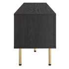 Modway - Cambria 70 po Meuble TV, Noir-Portes coulissantes