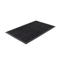 Edgewood - Tapis Série Competitor Anti-Fatigue à Surface Ouverte Pour Usage Intensif - 3 pi l x 5 pi L x 7/8 po P - Noir-Pour Usage Intensif
