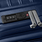 American Tourister - Surftime Spinner - Grand - bleu métallique-Les poignées de transport supérieure et latérale rétractables restent près de la valise pour la protéger contre les dommages.