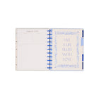 The Happy Planner - Planificateur daté grand format 2026–2027 à reliure à disques - 11-1/2 po x 10-1/4 po - Bleus champêtres-Comprend 3 mois bonus, un signet et des autocollants