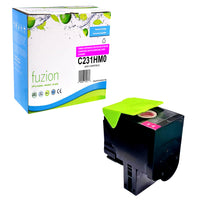 fuzion - Lexmark (C231HMO) Cartouche De Toner Compatible - Rendement Haut - Magenta-Couleur d'encre: Magenta