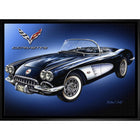 Corvette par Michael Fishel - Toile encadree - 31" x 22"-Impression sur toile de qualité supérieure avec bordures enveloppées