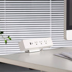 MotionGrey - Barre d’alimentation à pince pour bureau avec parasurtenseur et port USB-C - 3 prises et câble plat de 6 pieds - Blanc-7