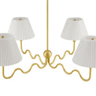 Modway - Wave Gribouillis à 4 bras Lumière suspendue - Laitons-Nécessite quatre ampoules E26 de 25 W (non incluses)