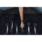 Edgewood - IN2FIT - 16.6" x 23.5" x 1/4" - dalle de fitness emboîtable à absorption des chocs et du son - truffe - paquet de 9 -garantie limitée de cinq ans