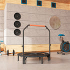 Soozier - Trampoline De Rebond 45 po Pour Adulte Avec Poignée Réglable - Orange-Cadre en acier et six pieds pour la stabilité  