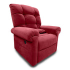Journey - Fauteuil releveur Perfect Sleep Deluxe Plus 2 zones chauffage et massage Microlux - bourgogne-Le design du fauteuil releveur motorisé permet de s’asseoir, de se détendre, de s’incliner et de dormir dans un seul fauteuil