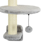 PawHut - Étagères pour chats 3 pièces avec hamac, poteaux à griffer, plateformes de saut-Convient aux chats jusqu'à 11 lb (5 kg) 