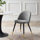 Modway - Cordial Chaises de salle à manger Ensemble de 2 - Gris clair-Capsules de pied non marquées